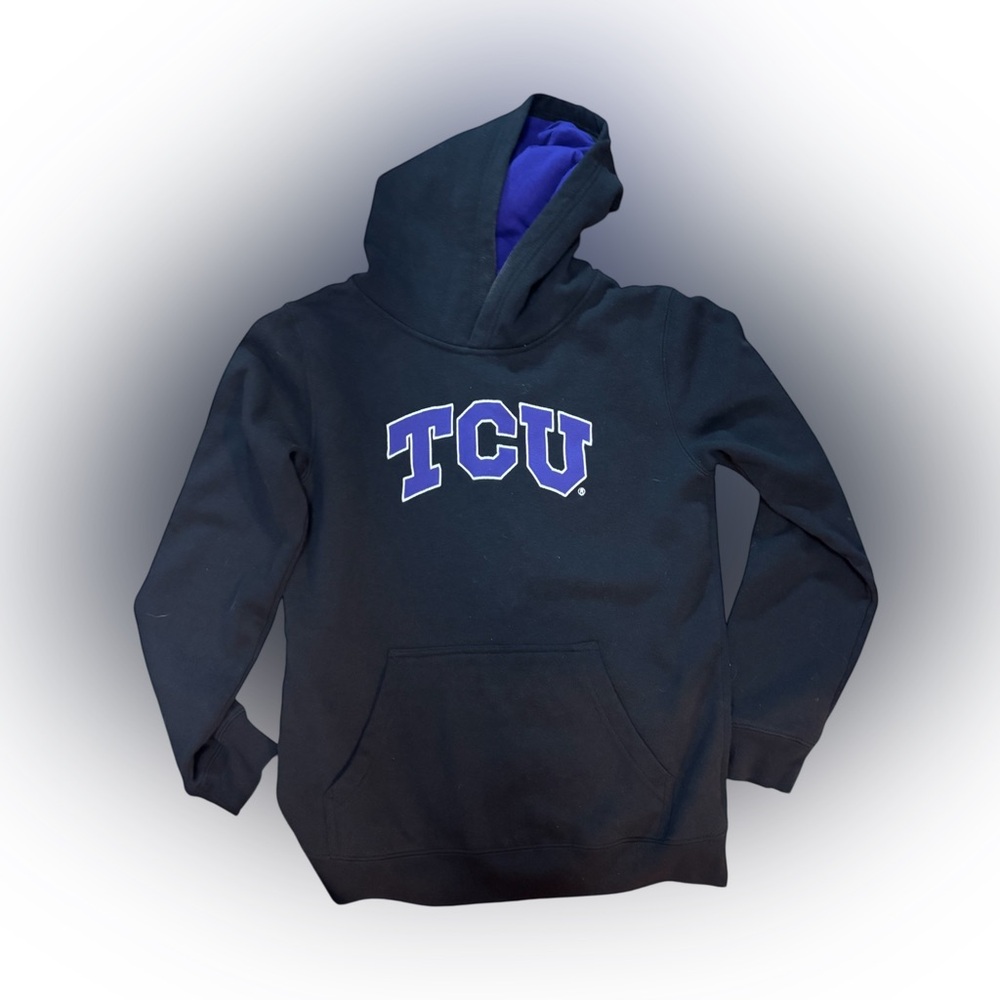 Kids Black TCU Hoodie